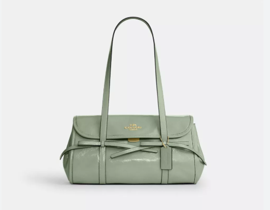 C*ACH - Bridget Bow Shoulder Bag - Light Green (AD-JUL26-IRF)