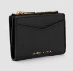 Charles & Ke*th - Harmonee Top Zip Wallet - Black (AD-SEP16-WLPT) With Box