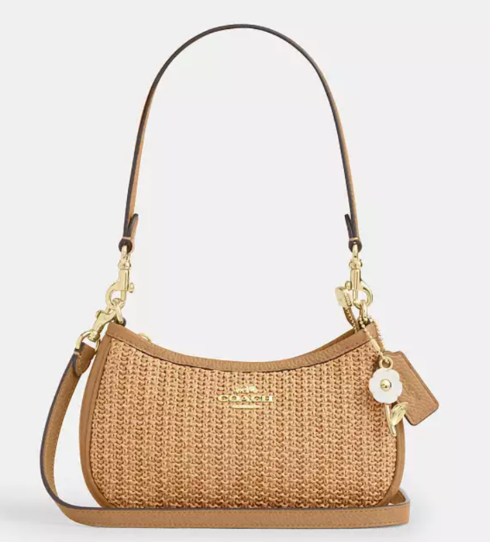 C*ACH - Teri Shoulder Bag - Straw  (AD-SEP16-PT)