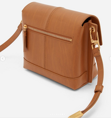 Charles & Ke*th - Juniper Metallic Push-Lock Crossbody Bag - Cognac-Eid Sale!