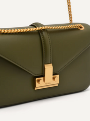 PE*RO - Studio Francoise Leather Shoulder Bag - Green