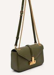 PE*RO - Studio Francoise Leather Shoulder Bag - Green