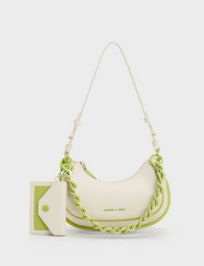 Charles & Ke*th - Alouette Curved Shoulder Bag - Cream