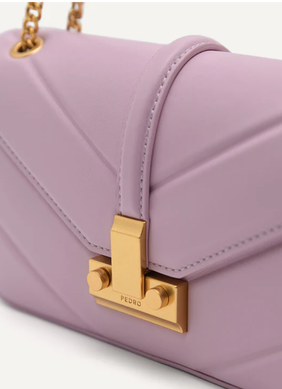 PE*RO - Studio Francoise Leather Shoulder Bag - Lilac