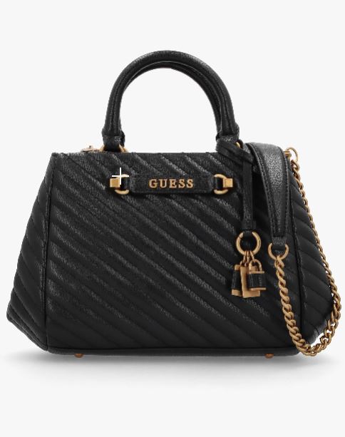 Gues* -  Sela Small Girlfriend Satchel - Black & Red (AD-August)