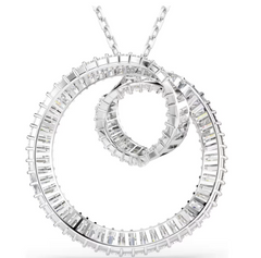 Swar*vski -Baguette cut, White, Rhodium plated(2026 PACKAGING)