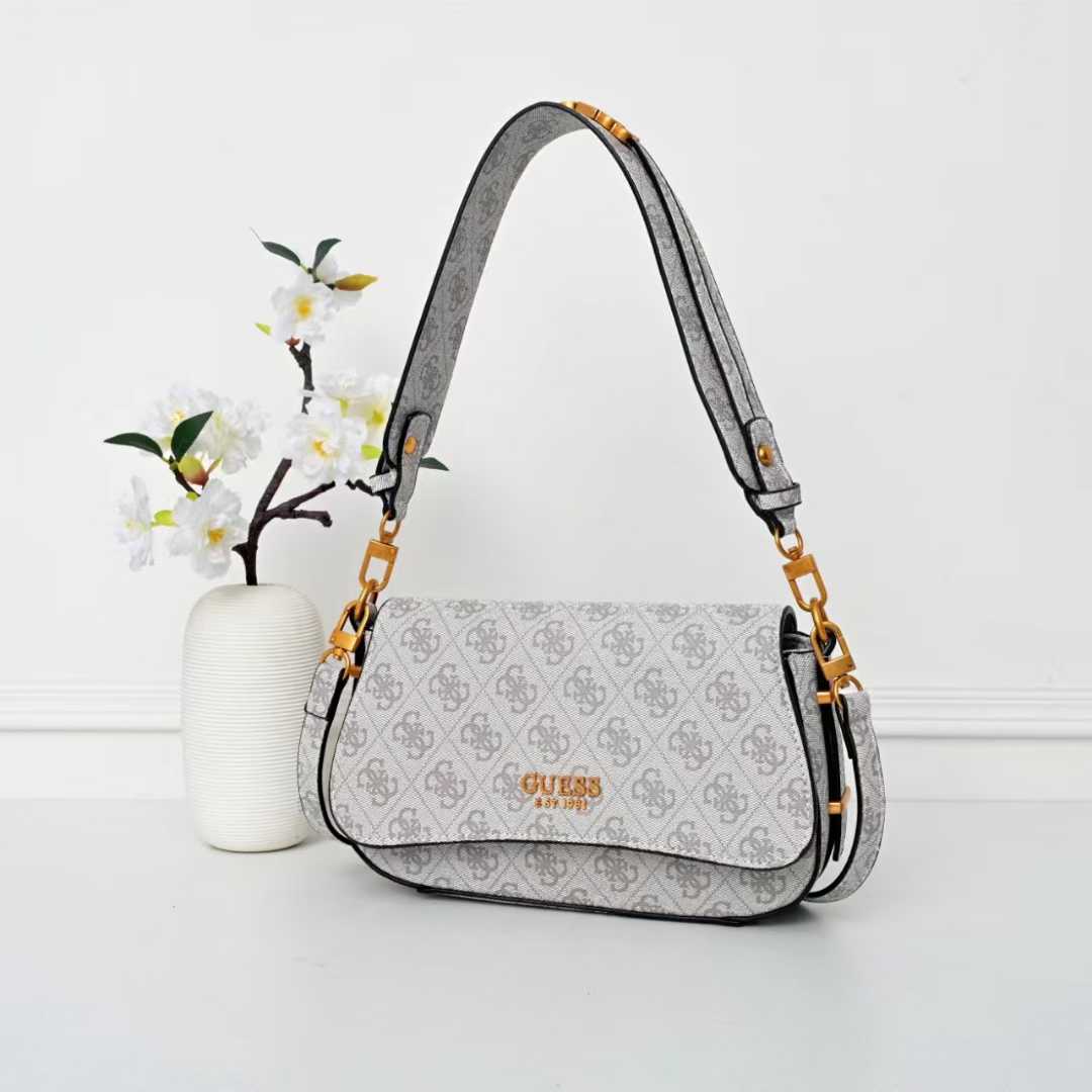 Gues* -  Guess Noelle Shoulder Bag - WHITE (NB)
