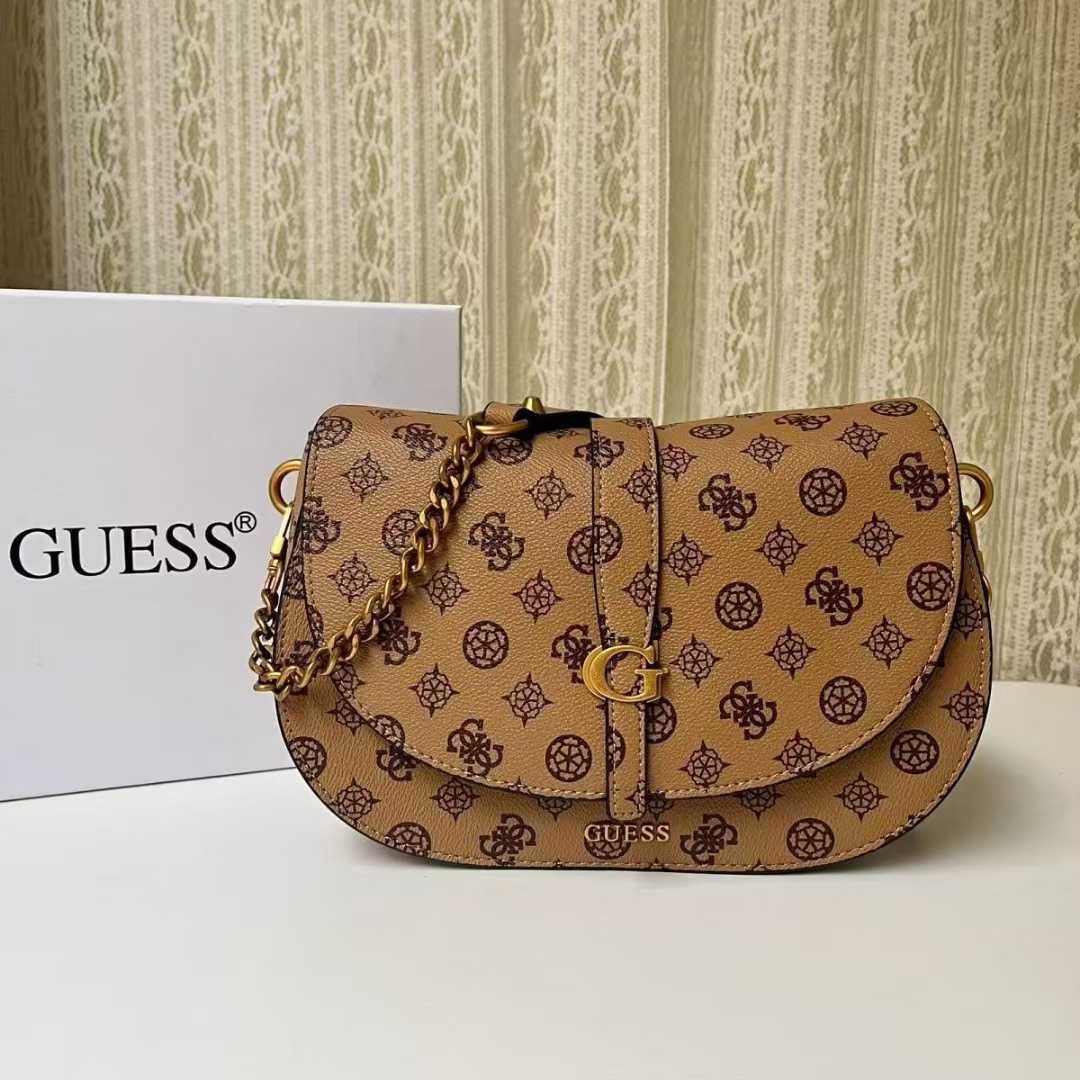 Gues* - Kuba Mini Crossbody Flap XS Logo- TAN(NB)