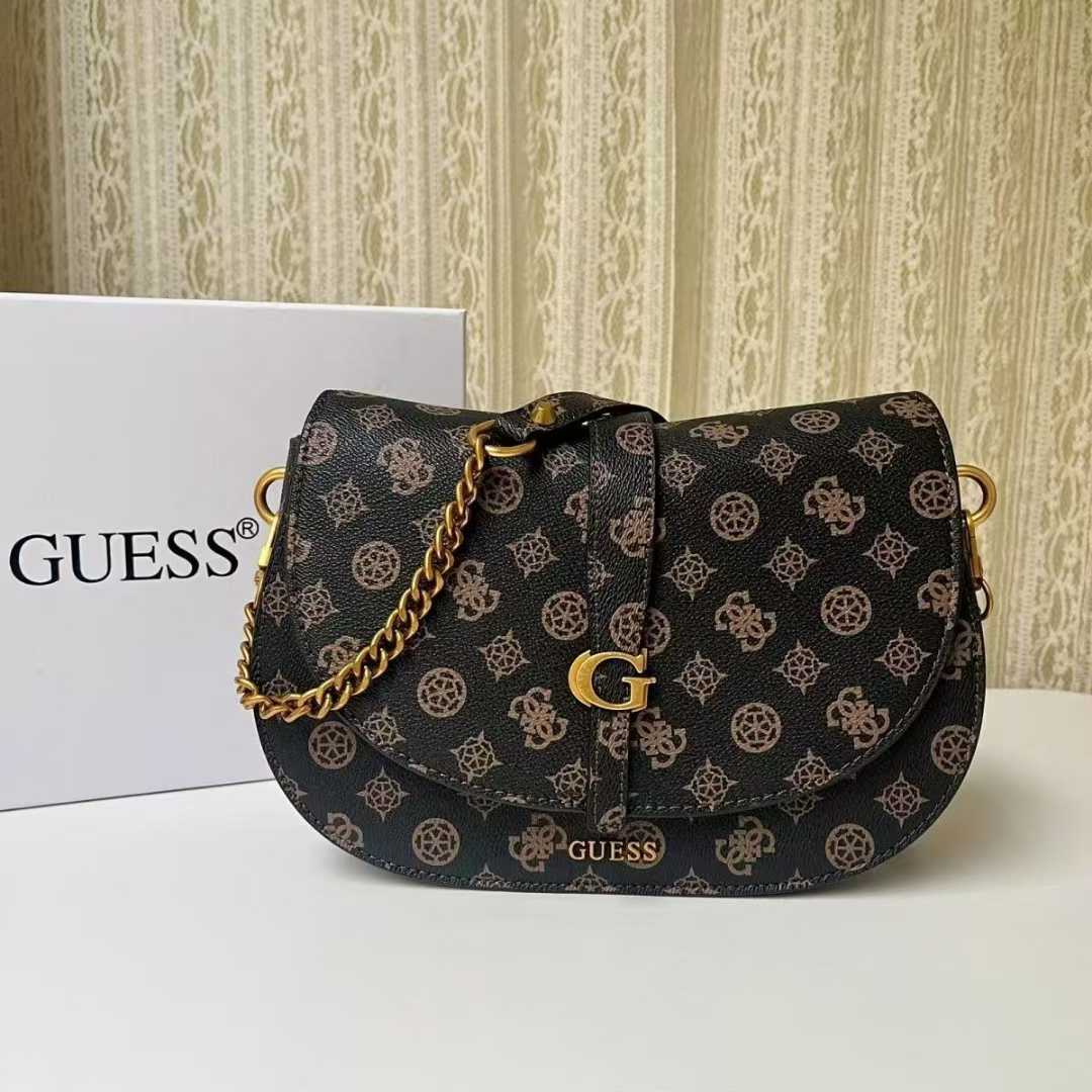 Gues* - Kuba Mini Crossbody Flap XS Logo- TAN(NB)