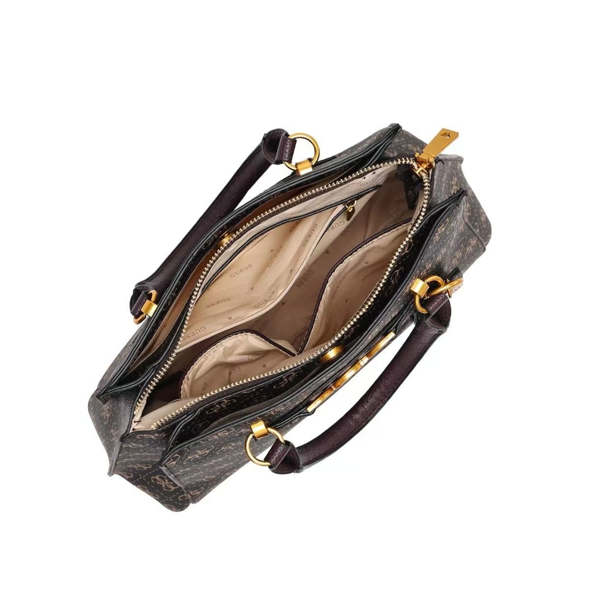 Gues* -  Malva Girlfriend Black Satchel Bag - COAL  (NB)