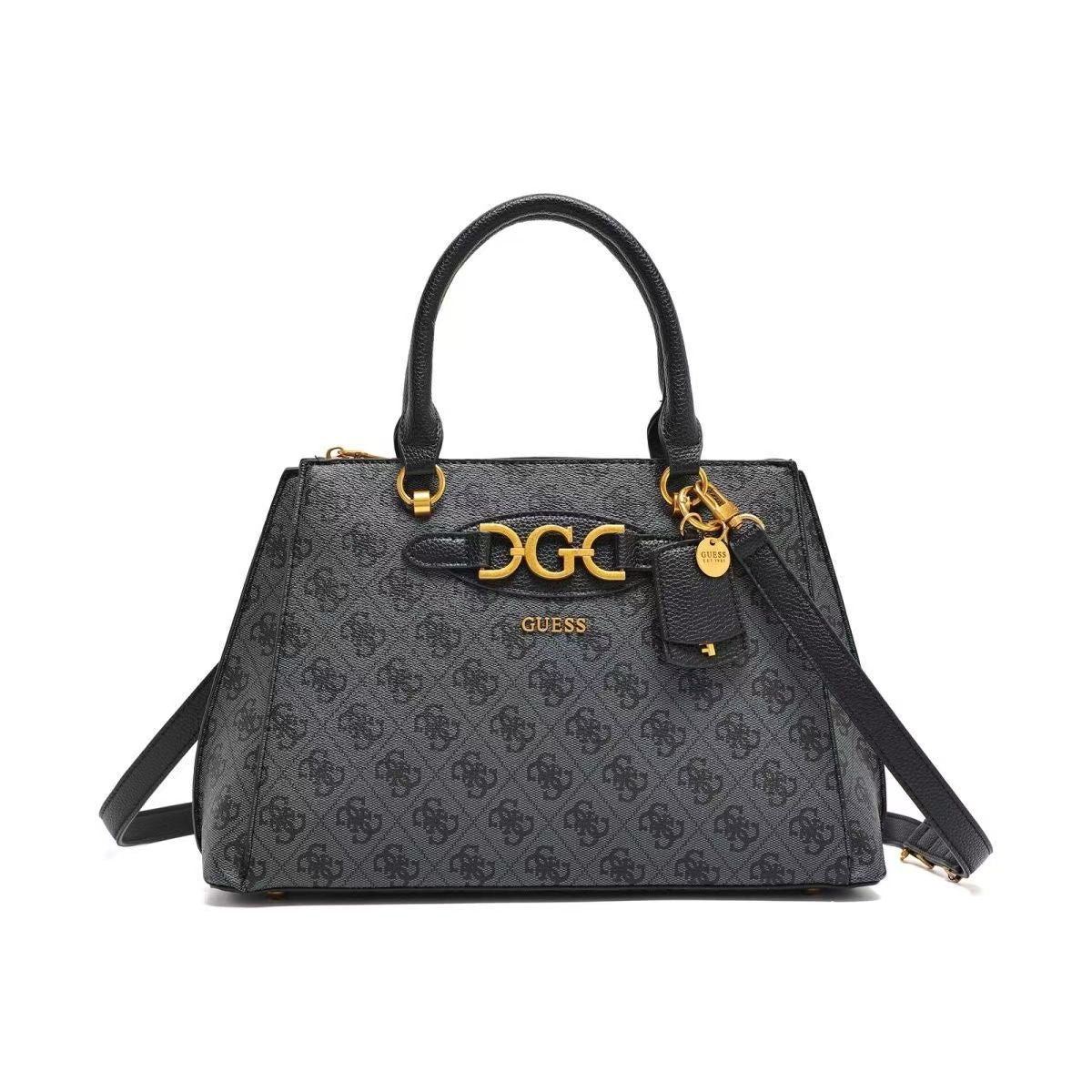 Gues* -  Malva Girlfriend Black Satchel Bag - COAL  (NB)