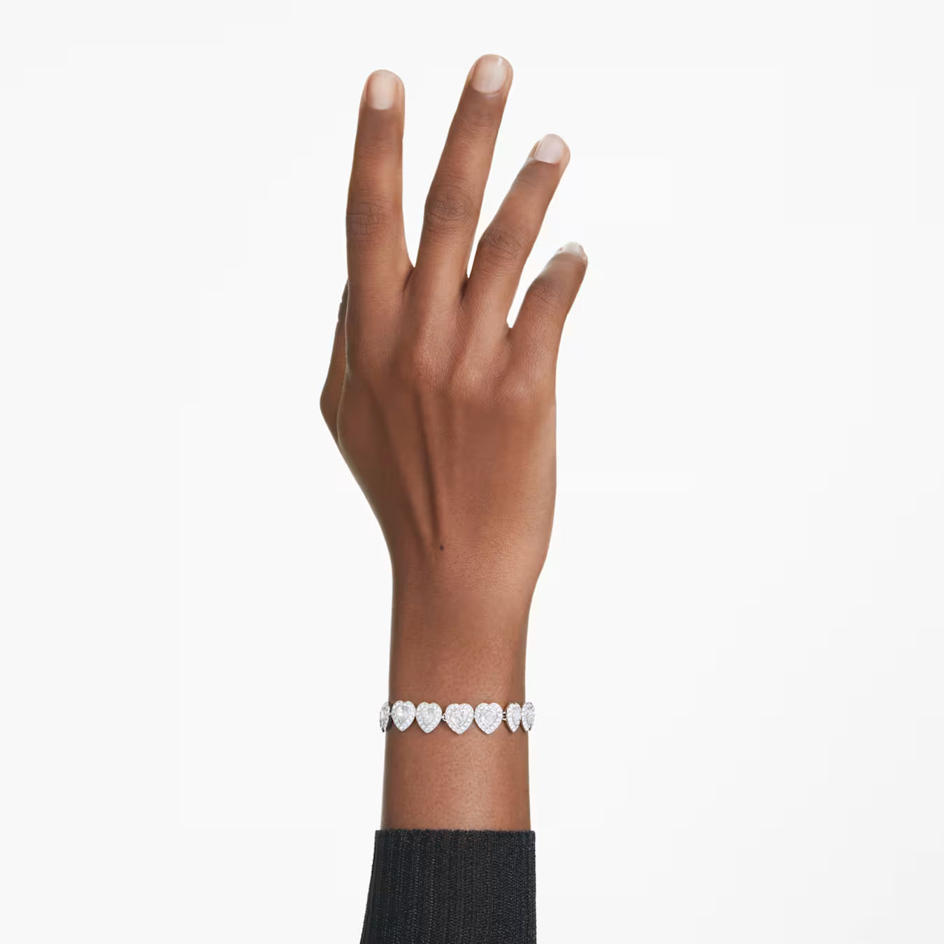 Swar*vski - Ari*na bracelet Mixed cuts, Heart, White, Rhodium plated - 5720860 (AD-SW-OCT)