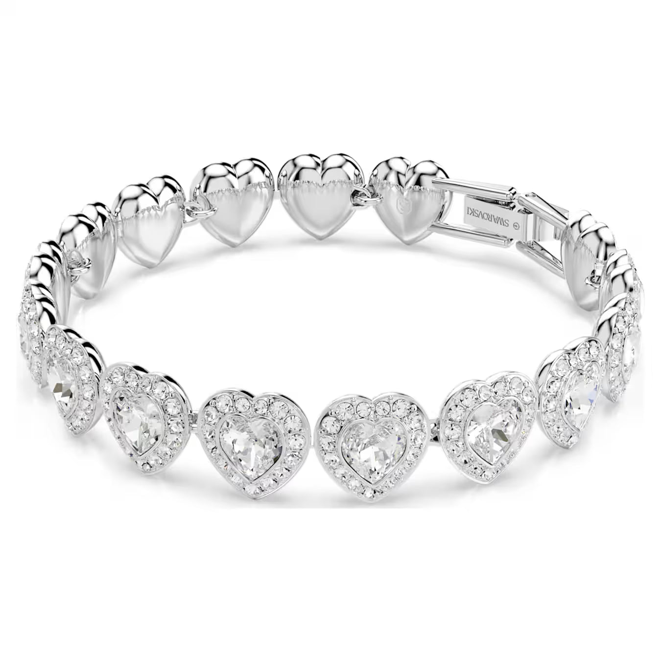 Swar*vski - Ari*na bracelet Mixed cuts, Heart, White, Rhodium plated - 5720860 (AD-SW-OCT)