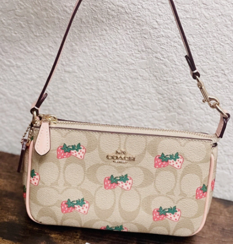 C*ACH - Nolita 19 In Signature With Strawberry Print (AD-JAN26-PT)