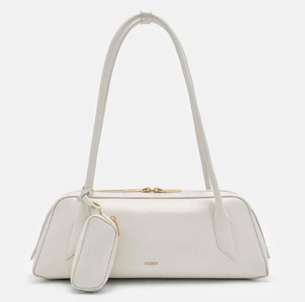 PEDR*  - Serif Shoulder Bag - White - (AD-MAY26-JF)