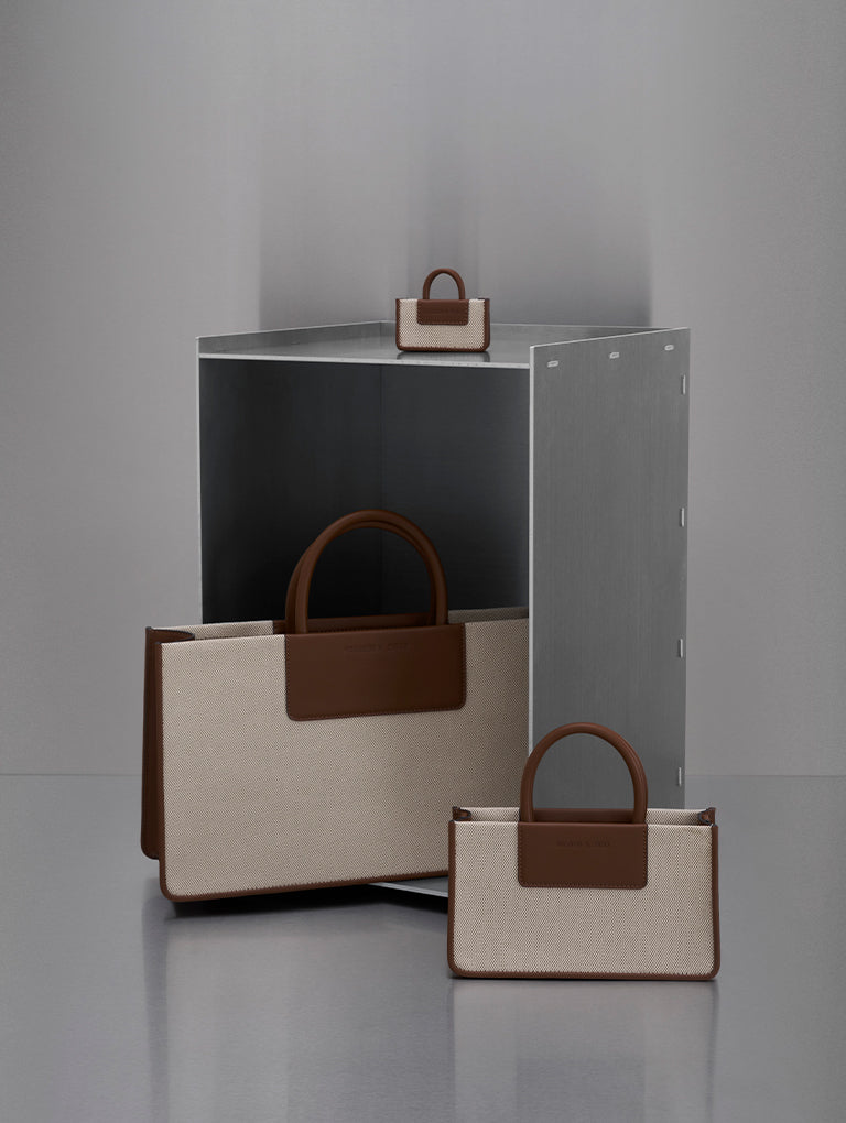 Charles & Ke*th - ITZ MINE COLLECTION: Mini Astra Canvas Tote Bag (AD)