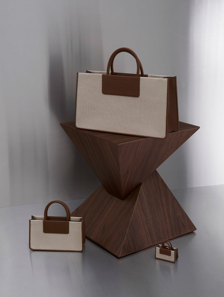 Charles & Ke*th - ITZ MINE COLLECTION: Mini Astra Canvas Tote Bag (AD)