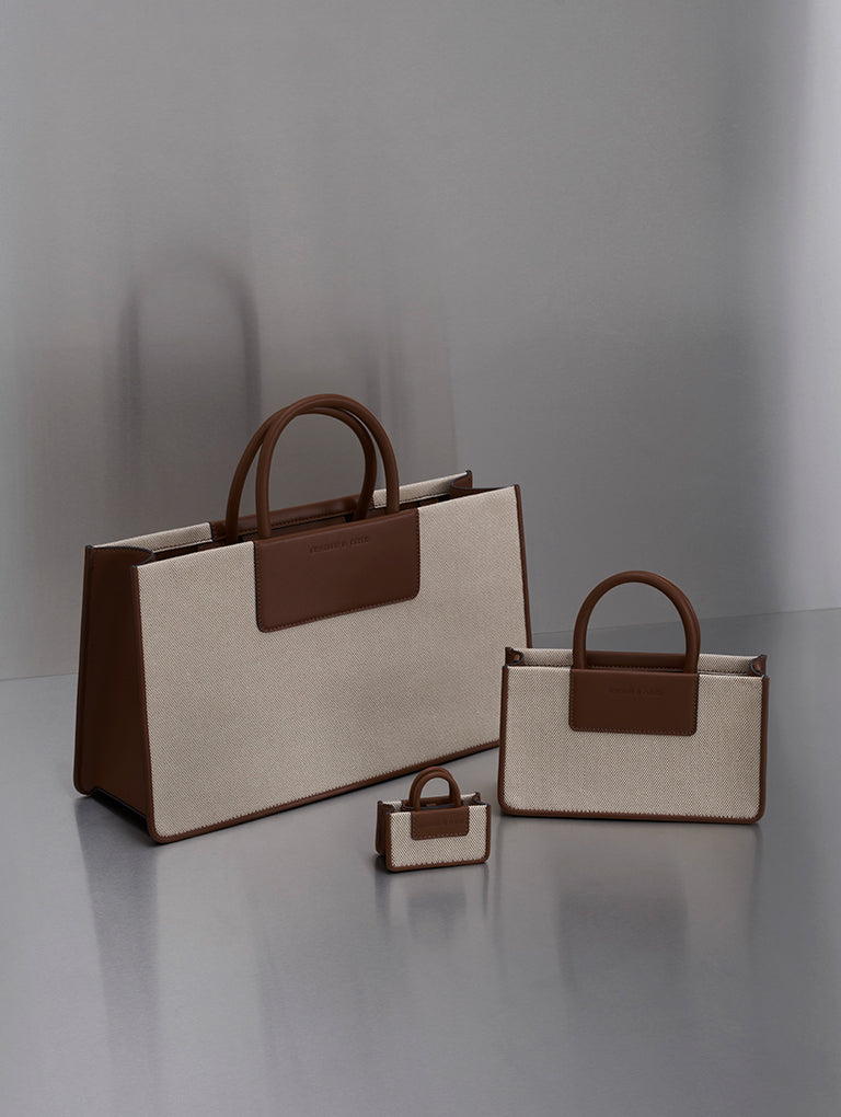 Charles & Ke*th - ITZ MINE COLLECTION: Mini Astra Canvas Tote Bag (AD)