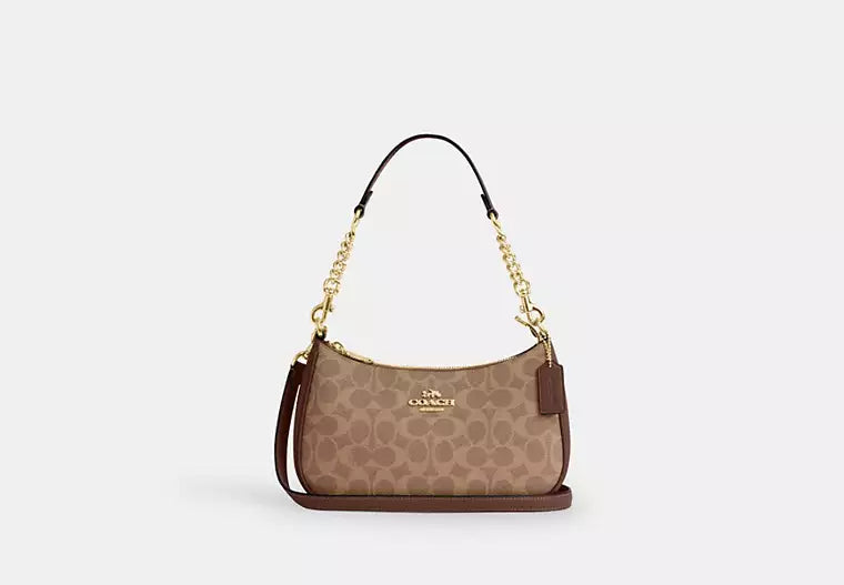 C*ACH - T*ri Shoulder Bag In Signature Canvas (AD-Sep)