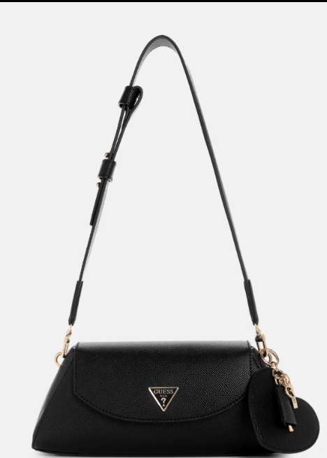 Gues* -  Bolena Faux-Leather Shoulder Bag - Black (AD-MAY26-GSPT)