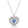 Swar*vski - Idyllia pendant Heart, Blue, Rhodium plated - 5680403 (AD-SW-OCT)