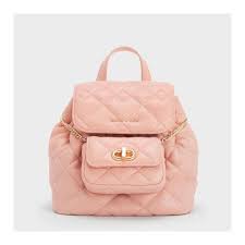 Charles & Ke*th - Aubrielle Quilted Backpack - Pink (AD-JUN13-LTPT)
