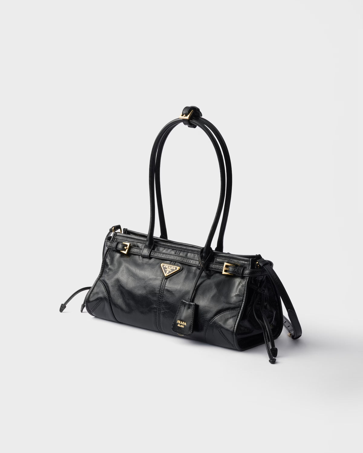 Prad* - Bonni* medium leather bag - Black (AD-SEP16-PT)
