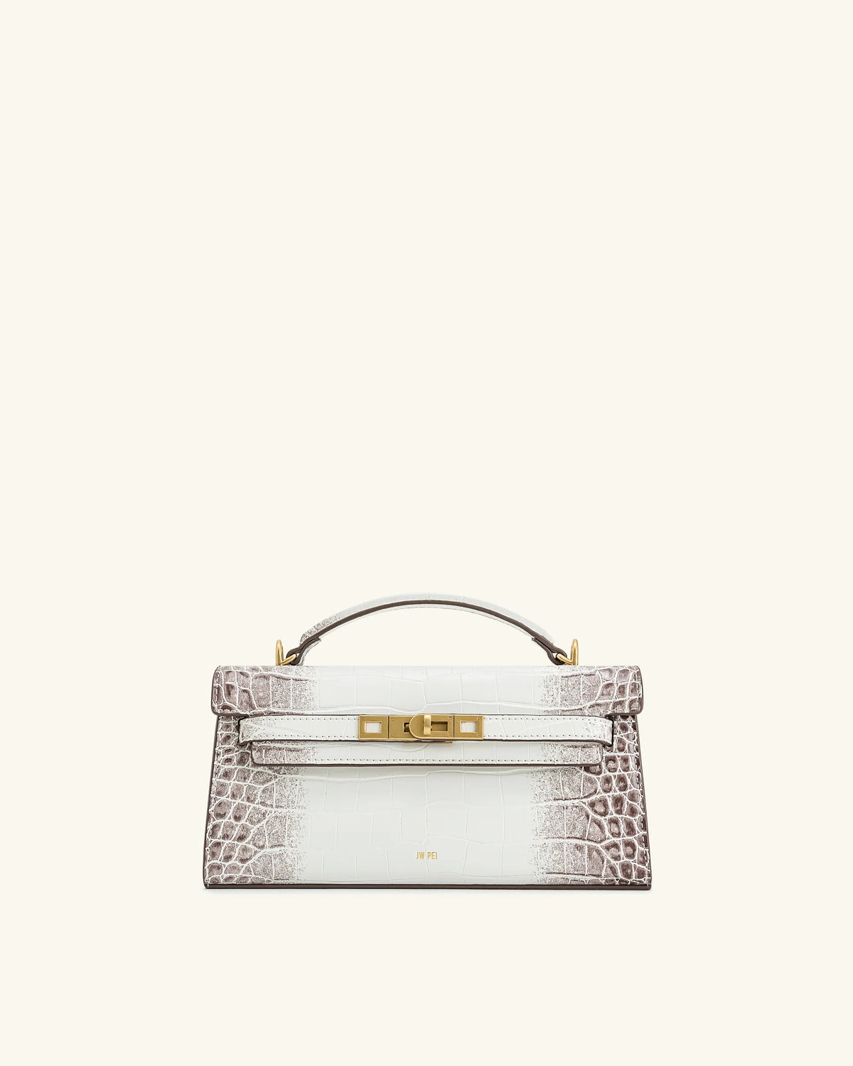 JW P*I - Noor Top Handle Bag -  White Croc (AD-SEP16-PT)