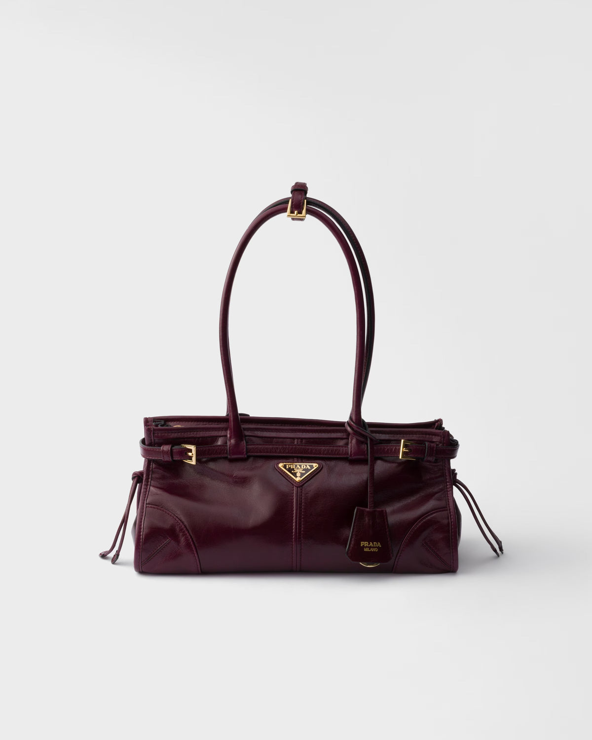 Prad* - Bonni* medium leather bag - Burgundy (AD-SEP16-PT)