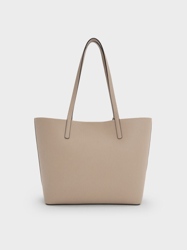 Charles & ke*th - Beryl Tote Bag - Taupe (AD-JUN13-PT)