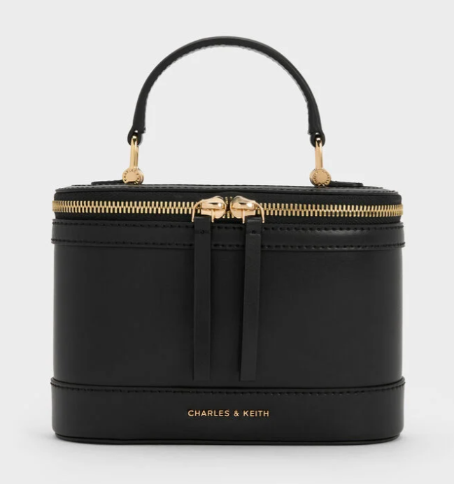 Charles & Ke*th - Enola Top Handle Vanity Bag -Black- (AD-JUL26-PTT)