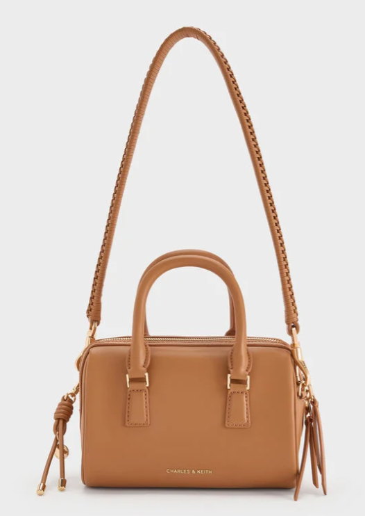 Charles & Ke*th -Everleigh Bowling Bag -Russet Brown - (AD-JUNE26-IR)