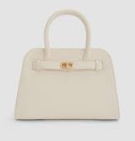 Charles & Ke*th - Aubrielle Belted Tote Bag- White -(AD-JUN26-JFR)