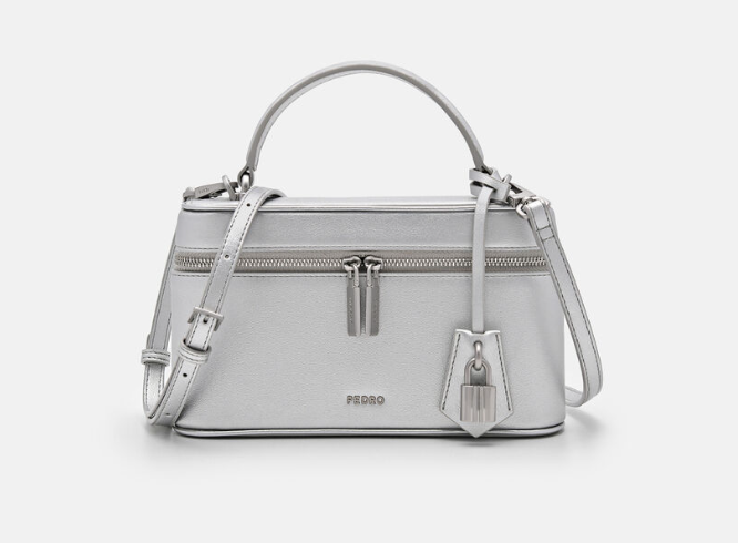 PEDR* -Ari Shoulder Bag in Pixel - Silver- (AD-MAY26-JF)