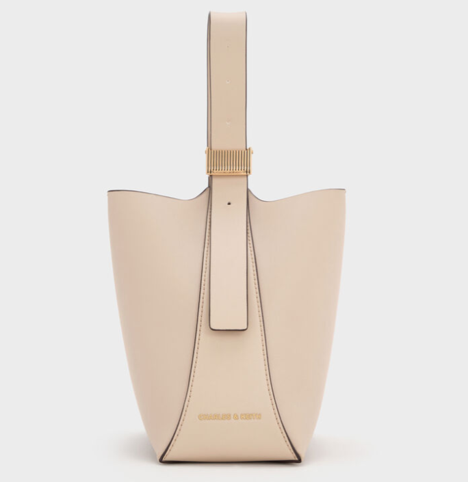 Charles & Ke*th -Edna Bucket Bag - Oat -(AD-JUN26-JFR)