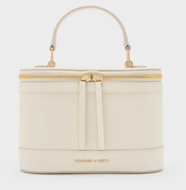Charles & Ke*th - Enola Top Handle Vanity Bag -White- (AD-JUN26-JFR)