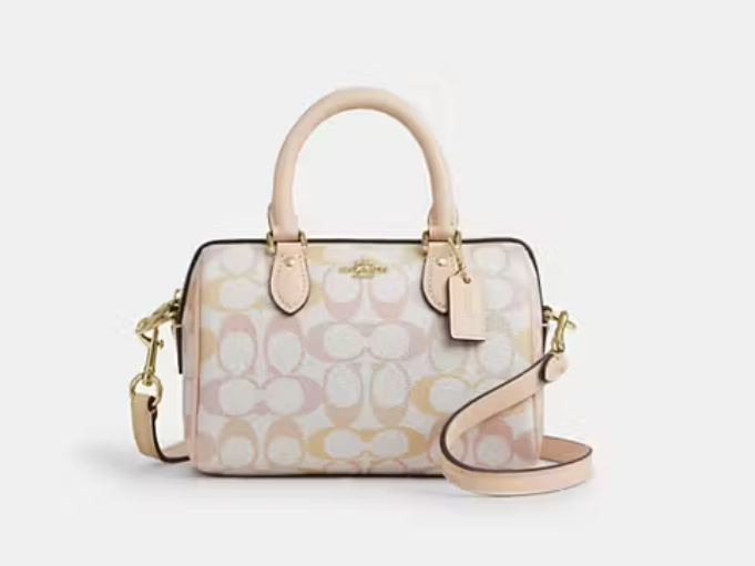C*ACH - Mini Rowan Crossbody Bag -Pretty Signature Canvas- (AD-JUN26-JFRCO)