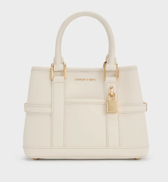 Charles & Ke*th -Scottie Tote Bag - White - (AD-JUNE26-IR)