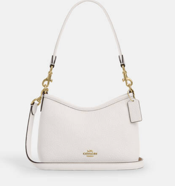C*ACH -Laurel Small Shoulder Bag -White- (AD-JUN26-JFRCO)