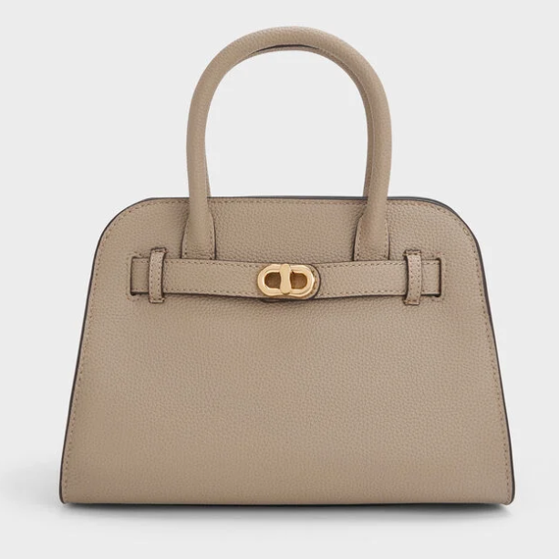 Charles & Ke*th - Aubrielle Belted Tote Bag- Taupe-(AD-JUN26-JFR)