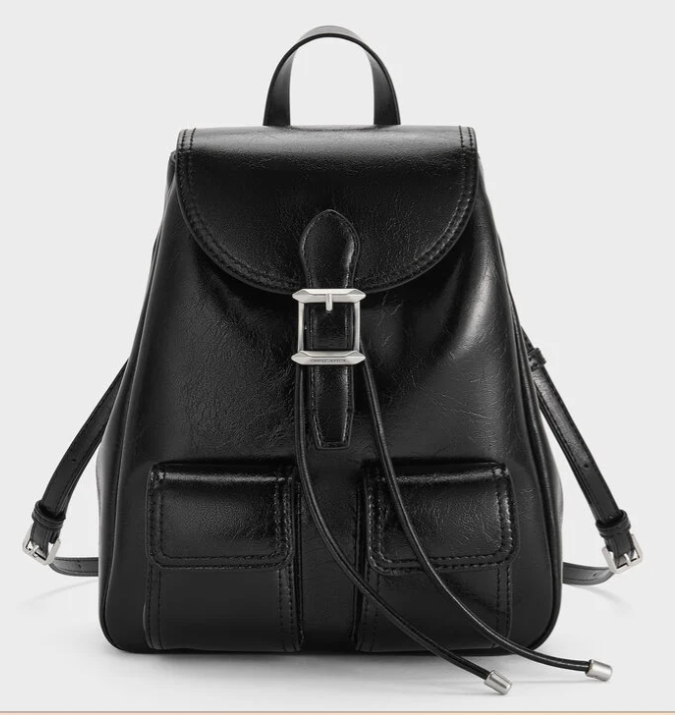 Charles & Ke*th -Br*na Backpack - Black- (AD-MAY26-PT)