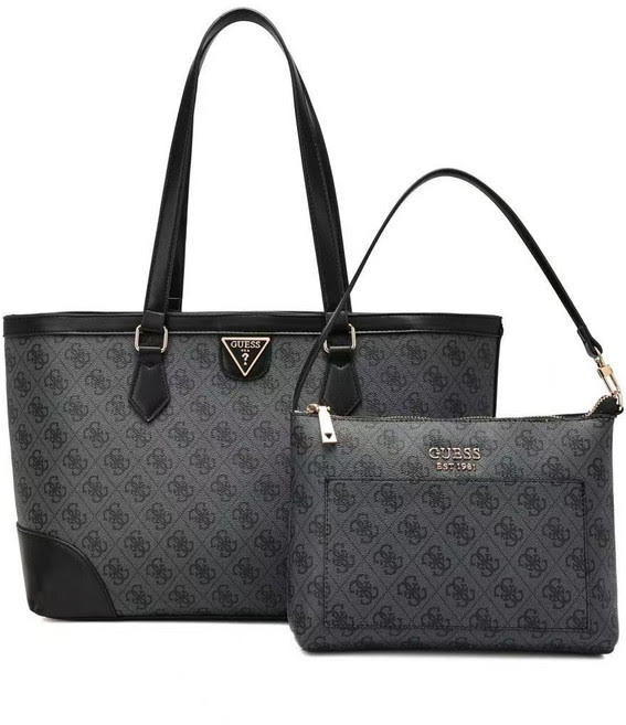 Gues* - Large Tote Bag - Multi Black/ Multi Brown / Multi Dark Brown / Light Gray/ Plain Black (AD-MAY26-GSPT) (CS-FOR PICS)