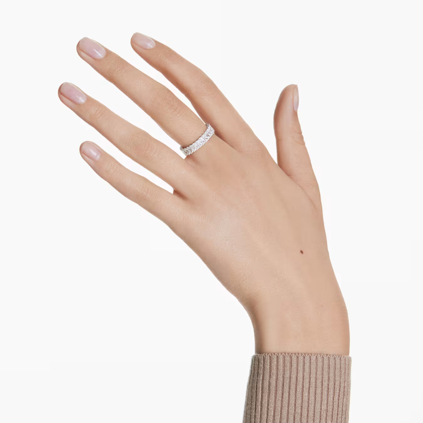 Swar*vski - Matrix ring Baguette cut, White, Silver-tone finish - 5714332 (AD-SW-OCT)