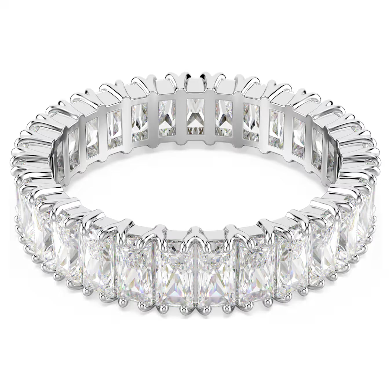 Swar*vski - Matrix ring Baguette cut, White, Silver-tone finish - 5714332 (AD-SW-OCT)
