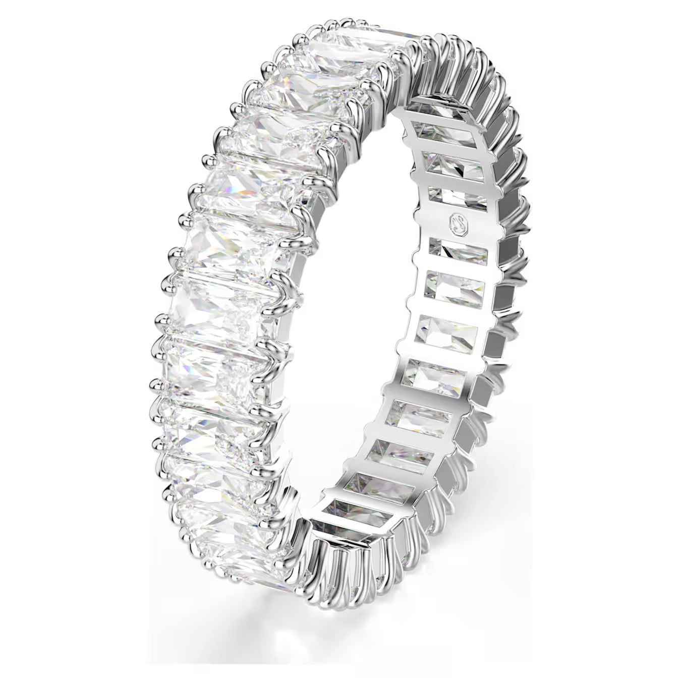 Swar*vski - Matrix ring Baguette cut, White, Silver-tone finish - 5714332 (AD-SW-OCT)