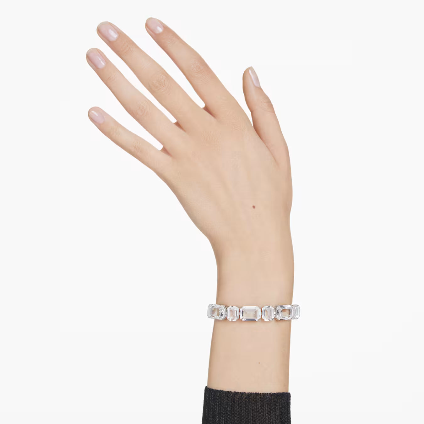Swar*vski - Millenia bracelet Octagon cut, White, Rhodium plated - 5705770 (AD-Oct) (2025 PACKAGING)