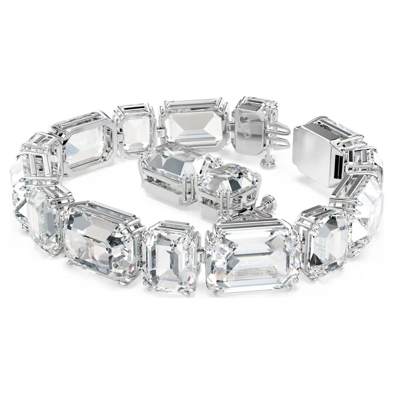 Swar*vski - Millenia bracelet Octagon cut, White, Rhodium plated - 5705770 (AD-Oct) (2025 PACKAGING)