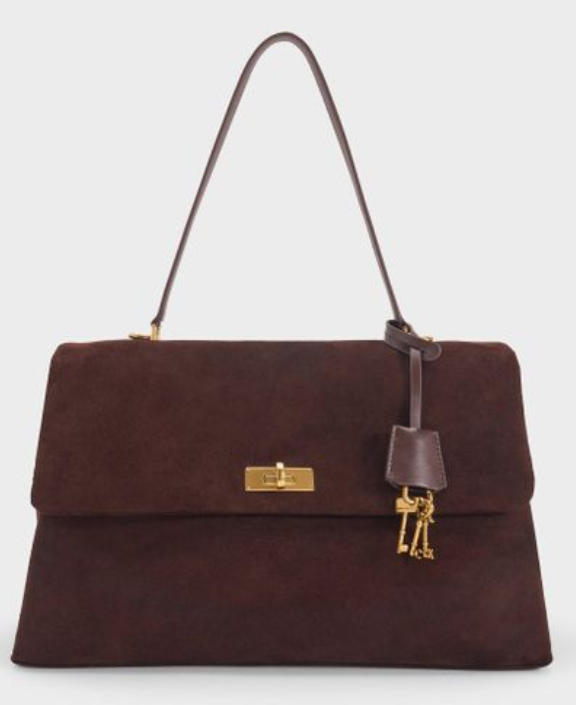 Charles & Ke*th - Women's Handle Satchel Bag-Burgundy- (AD-JUN13-PT)