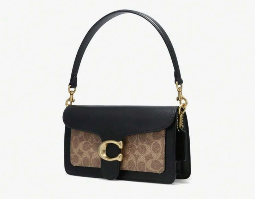 C*ACH - T*bby Shoulder Bag In Black/Canvas (AD-Sep)