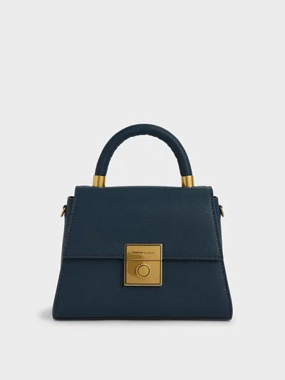 Charles & Ke*th - Trapeze Top Handle Bag-ORANGE(NB)